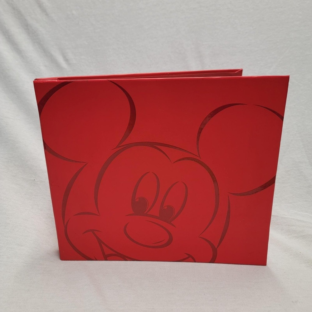 EK Success Disney Mickey Mouse Red Scrapbook Album 8x8 Top Loading‎ Refill Pages